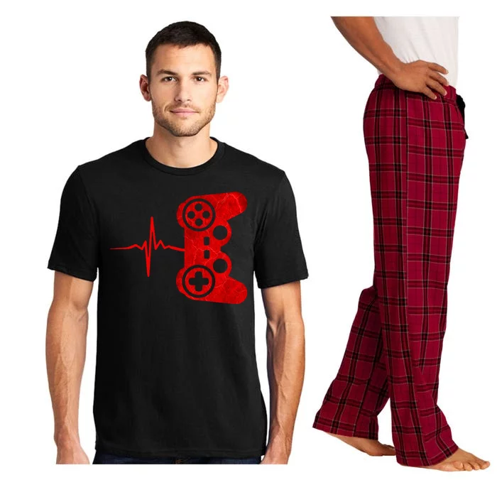 Heartbeat Controller Gamer Pajama Set