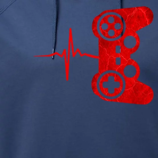 Heartbeat Controller Gamer Performance Fleece Hoodie