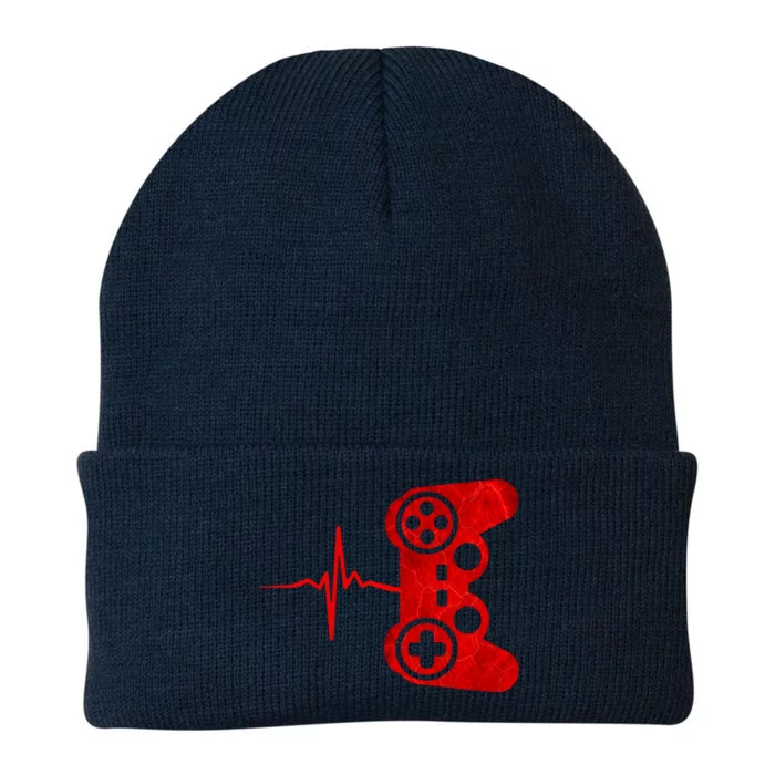 Heartbeat Controller Gamer Knit Cap Winter Beanie