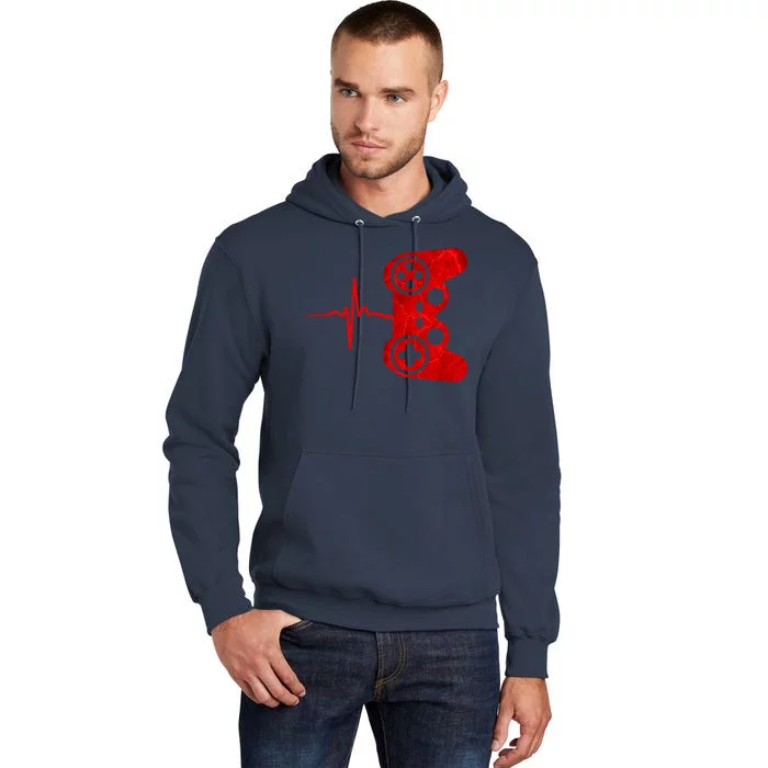 Heartbeat Controller Gamer Tall Hoodie