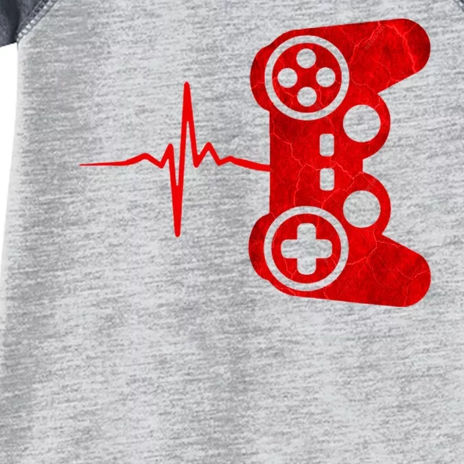 Heartbeat Controller Gamer Infant Baby Jersey Bodysuit