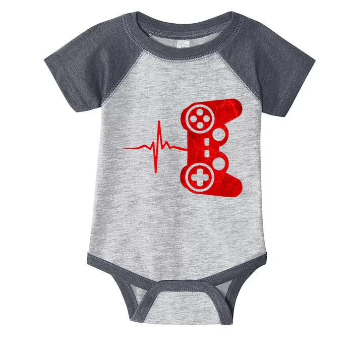 Heartbeat Controller Gamer Infant Baby Jersey Bodysuit