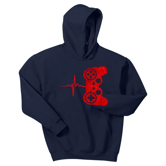 Heartbeat Controller Gamer Kids Hoodie