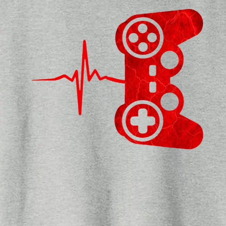 Heartbeat Controller Gamer Women's Crop Top Tee