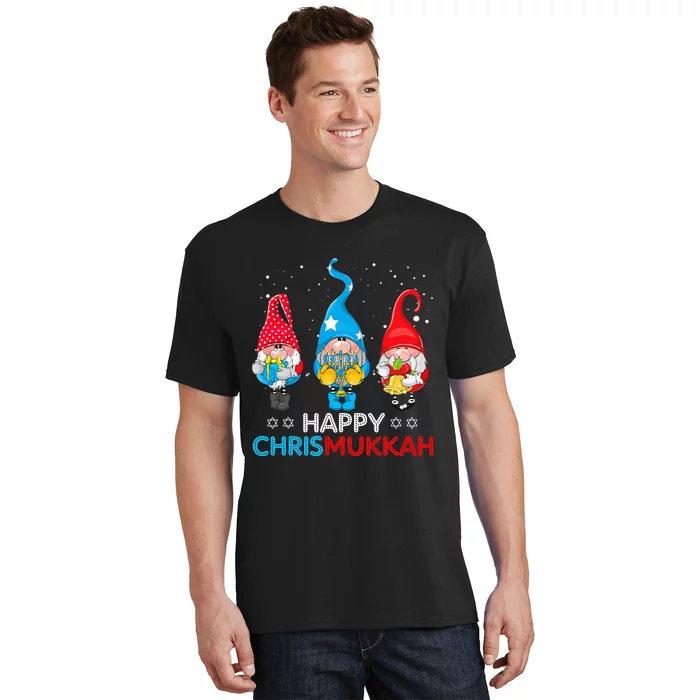 Happy Chrismukkah Gnomes Christmas Hanukkah Jewish Holiday T-Shirt