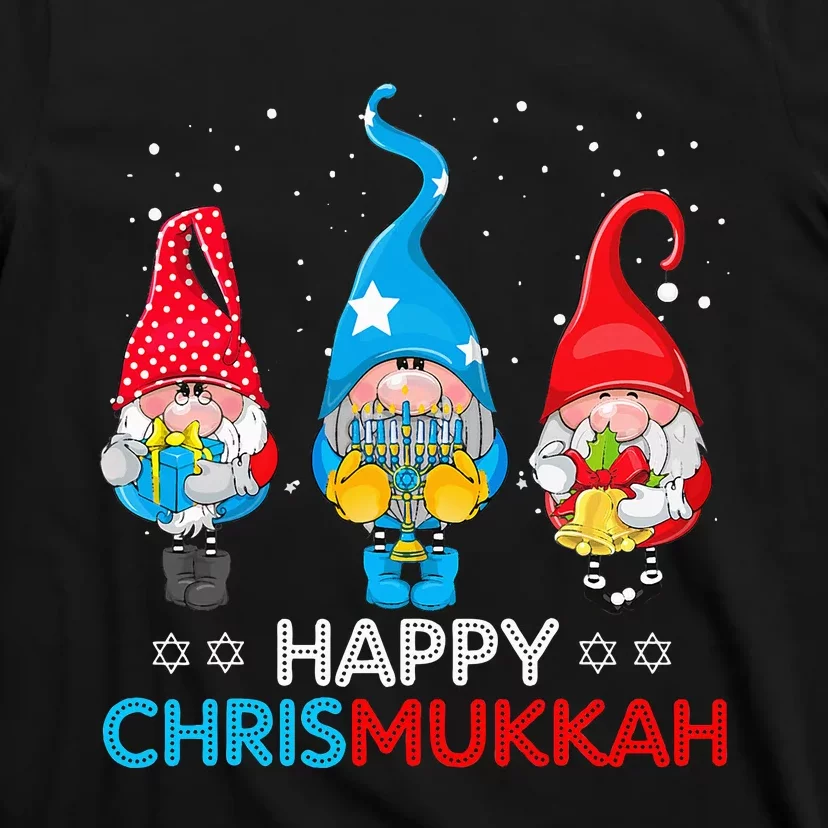 Happy Chrismukkah Gnomes Christmas Hanukkah Jewish Holiday T-Shirt