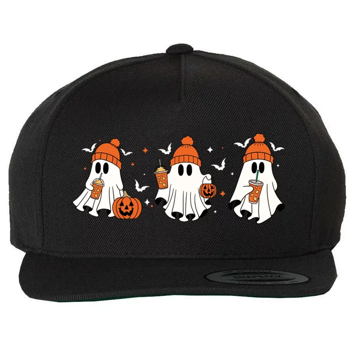 Halloween Costume Ghost Ing Pumpkin Cool Gift Wool Snapback Cap