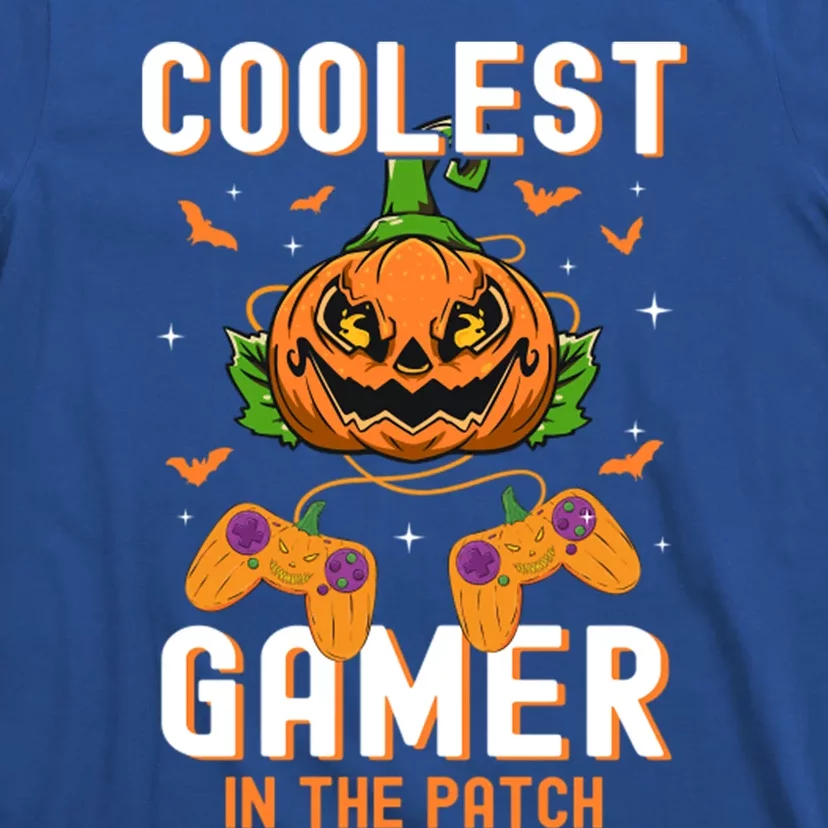 Halloween Coolest Gamer In The Patch Pumpkin Gift T-Shirt