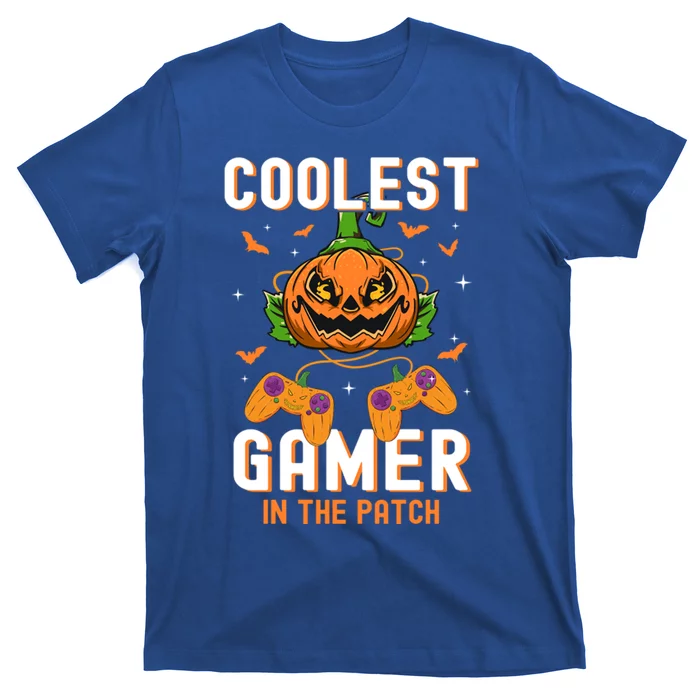 Halloween Coolest Gamer In The Patch Pumpkin Gift T-Shirt