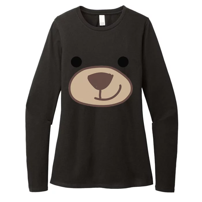 Halloween Cute Grizzly Bear Animal Costume Womens CVC Long Sleeve Shirt