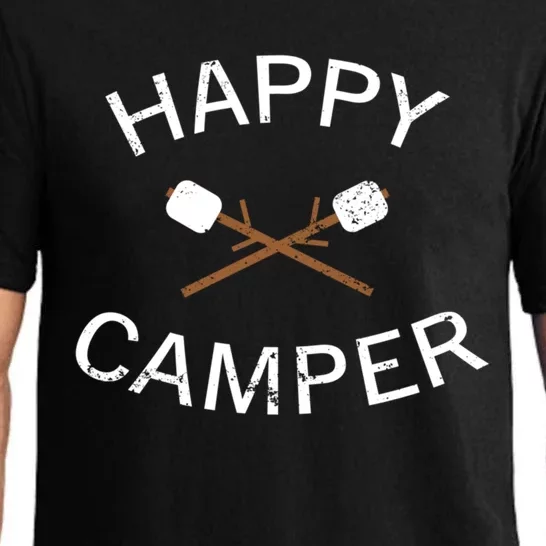 Happy Camper Gift Roasting Marshmallows Gift Pajama Set