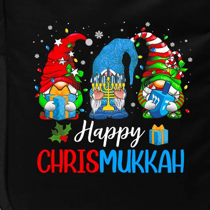 Happy Chrismukkah Gnomes Merry Christmas And Happy Hanukkah Impact Tech Backpack