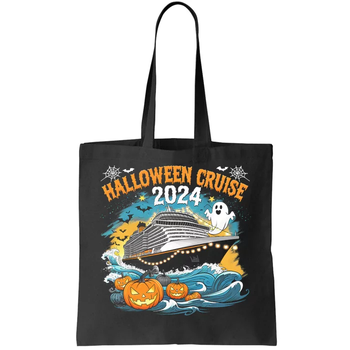 Halloween Cruise Ghost 2024 Matching Family Boo Cruise Squad Tote Bag