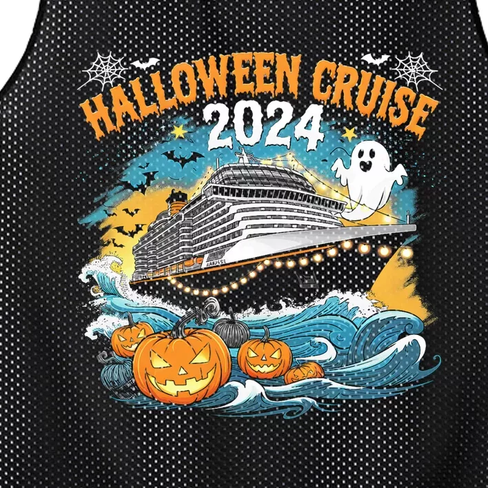 Halloween Cruise Ghost 2024 Matching Family Boo Cruise Squad Mesh Reversible Basketball Jersey Tank