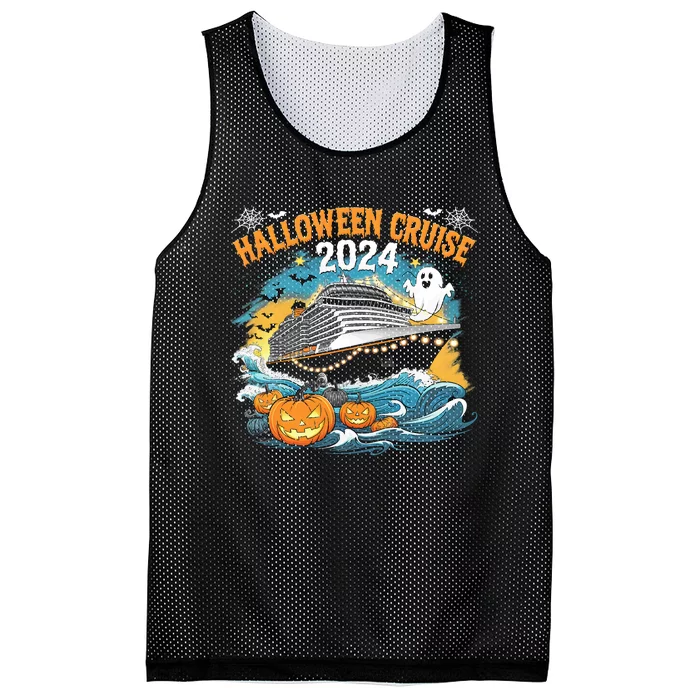 Halloween Cruise Ghost 2024 Matching Family Boo Cruise Squad Mesh Reversible Basketball Jersey Tank