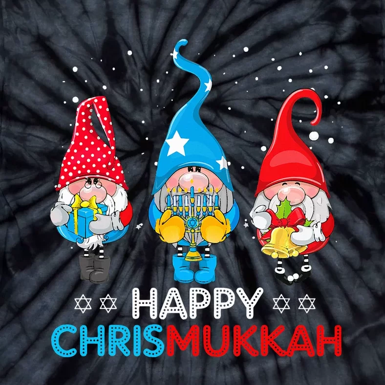 Happy Chrismukkah Gnomes Christmas Hanukkah Jewish Holiday Tie-Dye T-Shirt