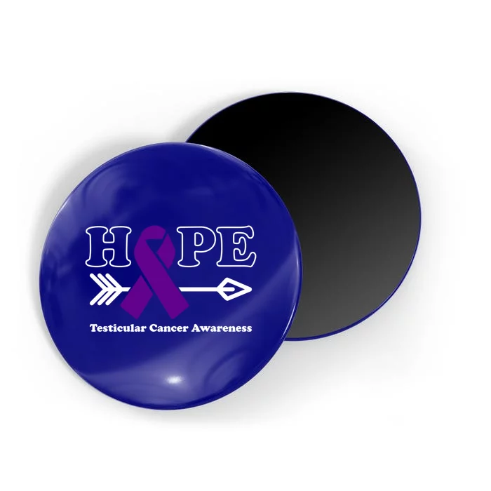 Hope Cool Gift Testicular Cancer Awareness Purple Ribbon Funny Gift Magnet