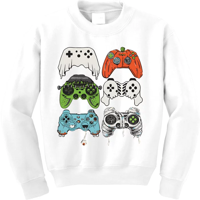 Halloween Controller Gaming Kids Sweatshirt