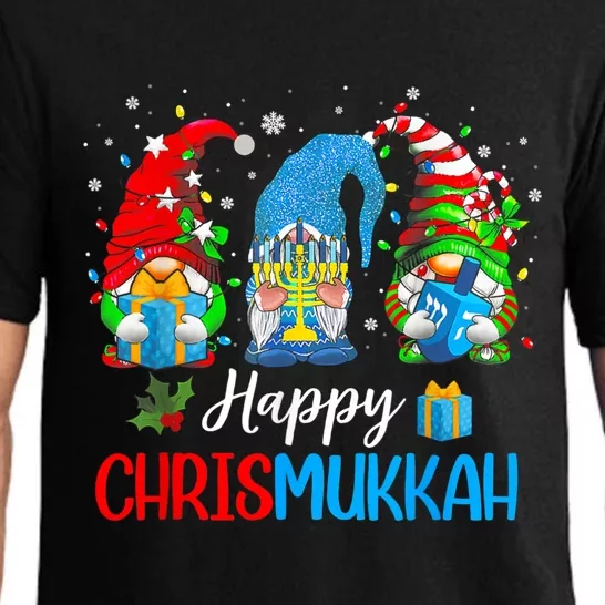 Happy Chrismukkah Gnomes Merry Christmas And Happy Hanukkah Pajama Set