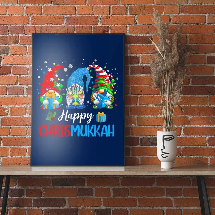 Happy Chrismukkah Gnomes Merry Christmas And Happy Hanukkah Poster