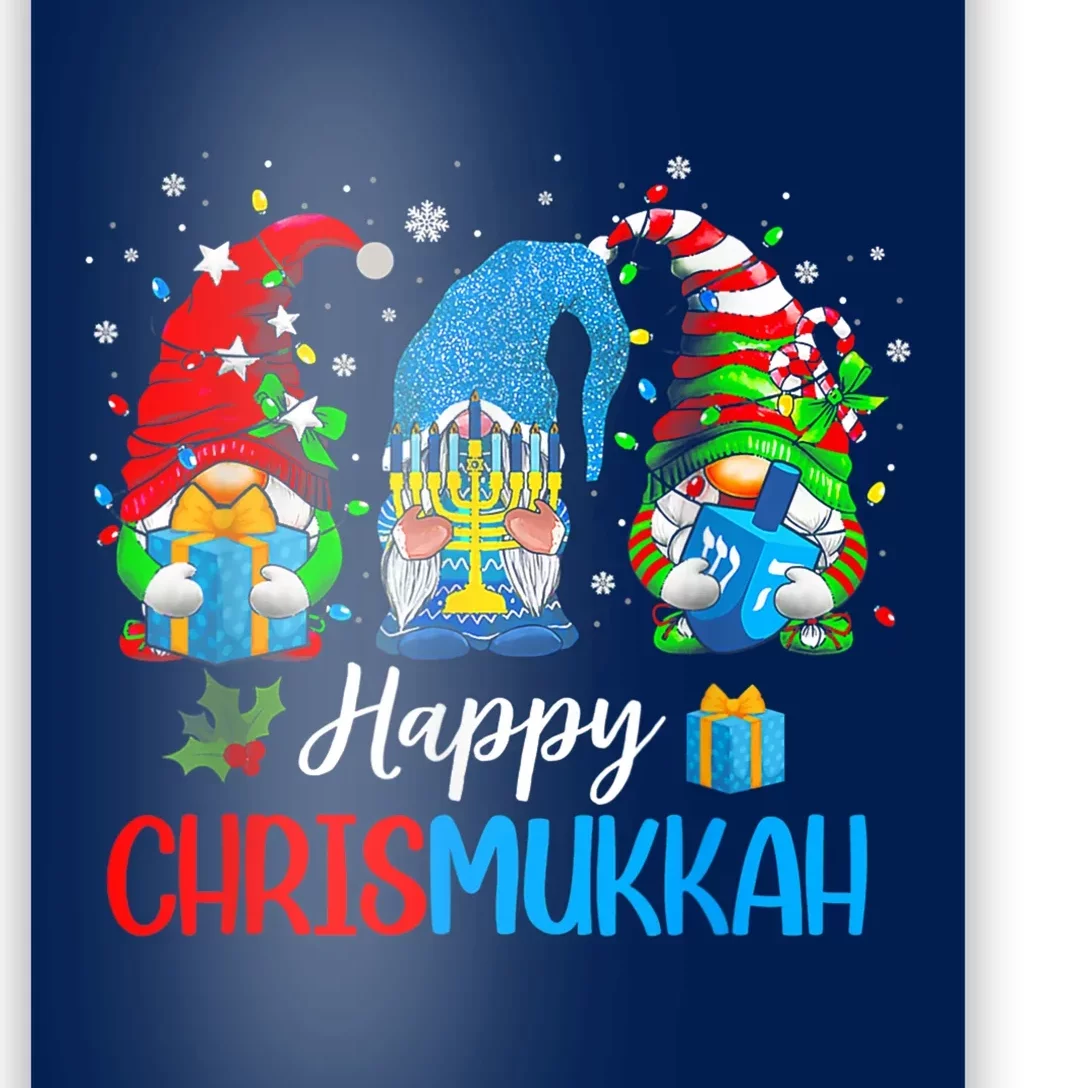 Happy Chrismukkah Gnomes Merry Christmas And Happy Hanukkah Poster