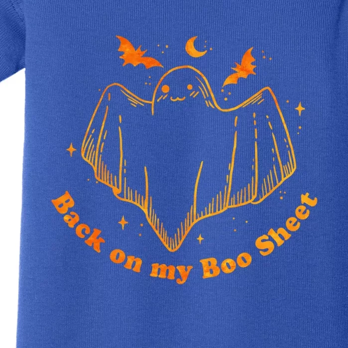 Halloween Cute Ghost Back On My Boo Sheet Gift Baby Bodysuit