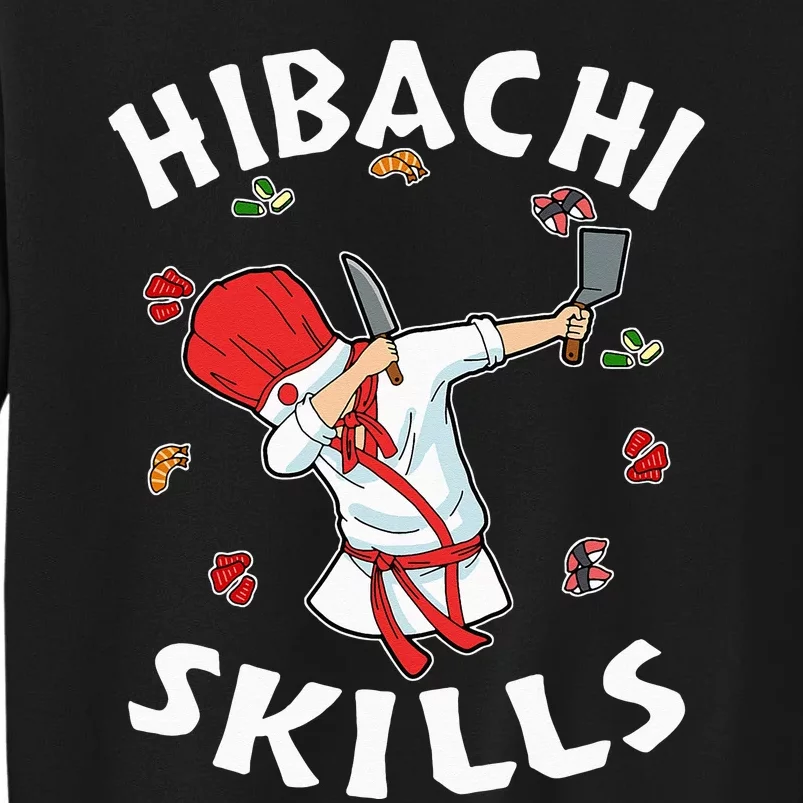 Hibachi Connoisseur Gifts Hibachi Chef Costume Hibachi Grill Tall Sweatshirt