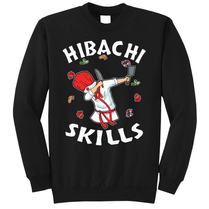 Hibachi Connoisseur Gifts Hibachi Chef Costume Hibachi Grill Tall Sweatshirt