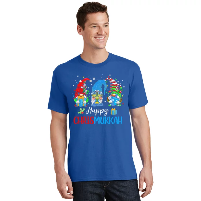 Happy Chrismukkah Gnomes Merry Christmas And Happy Hanukkah T-Shirt