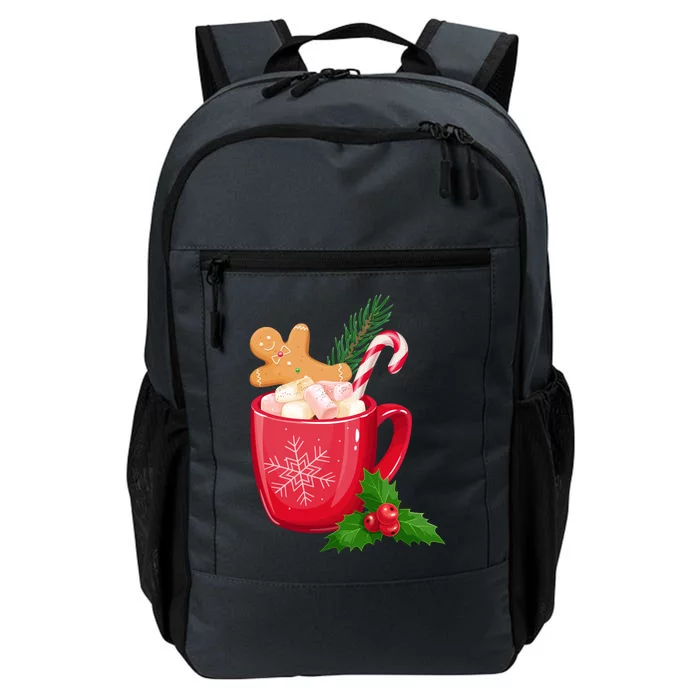 Hot Chocolate Gingerbread Christmas Daily Commute Backpack