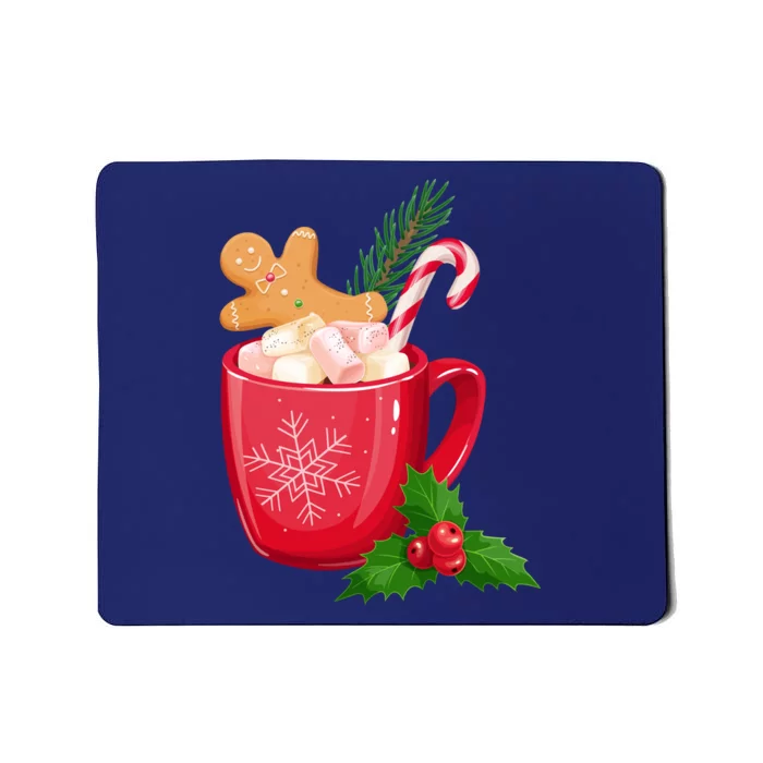 Hot Chocolate Gingerbread Christmas Mousepad