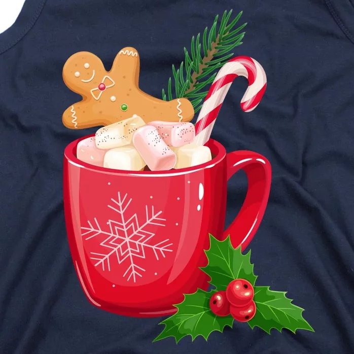 Hot Chocolate Gingerbread Christmas Tank Top