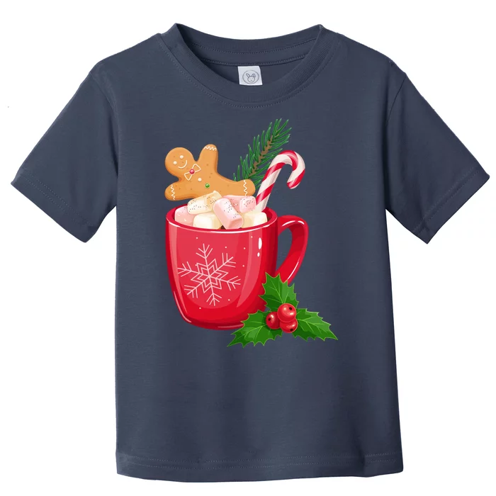 Hot Chocolate Gingerbread Christmas Toddler T-Shirt