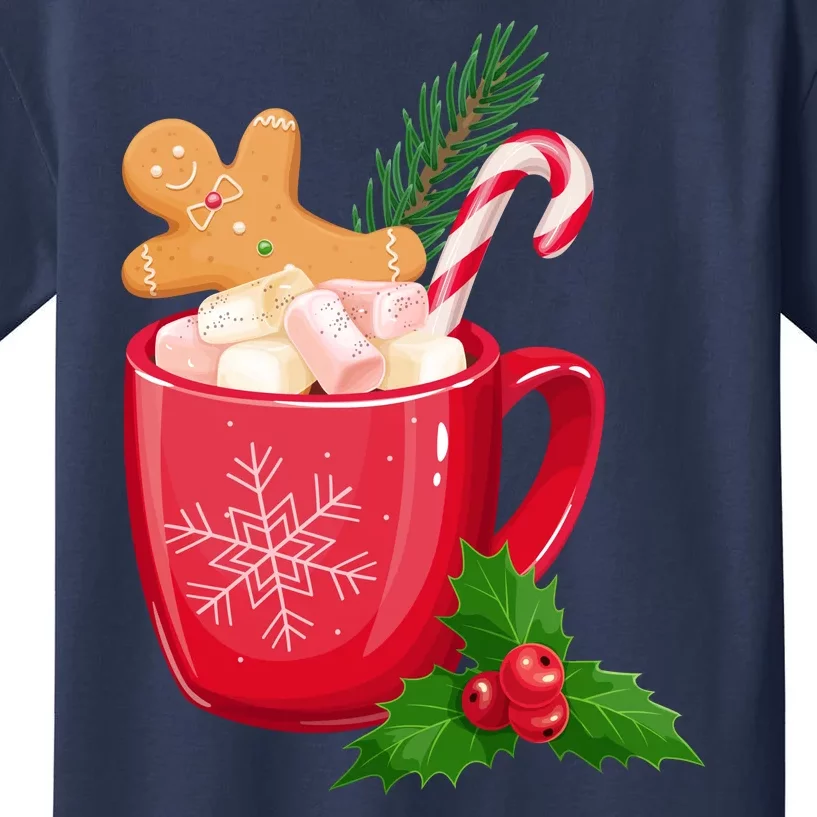 Hot Chocolate Gingerbread Christmas Kids T-Shirt