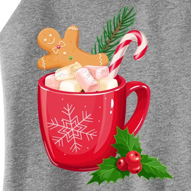 Hot Chocolate Gingerbread Christmas Women’s Perfect Tri Rocker Tank