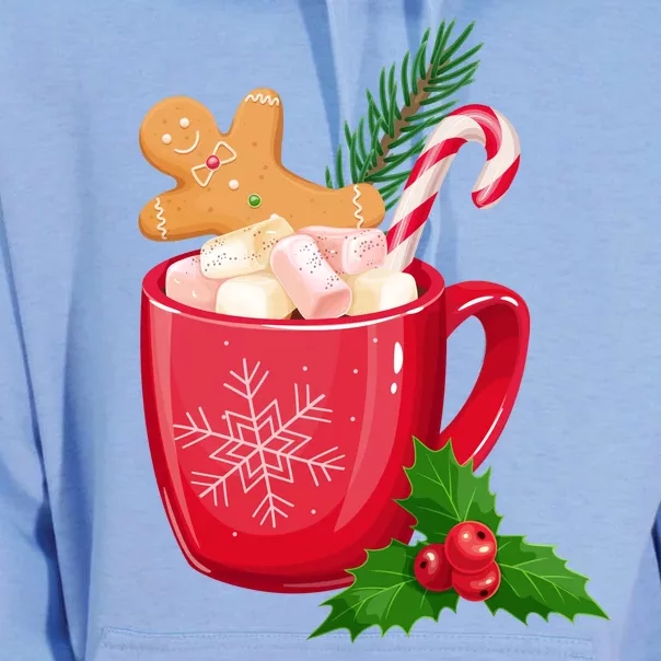 Hot Chocolate Gingerbread Christmas Unisex Surf Hoodie