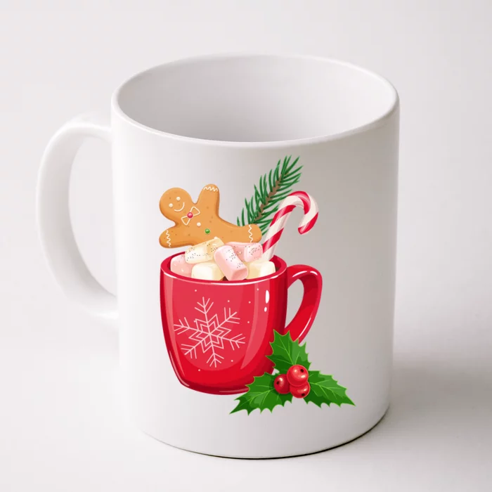 Hot Chocolate Gingerbread Christmas Front & Back Coffee Mug