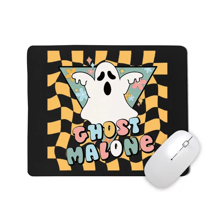 Halloween Cute Ghost Malone Parody Post Cool Hip Hop Joke Mousepad