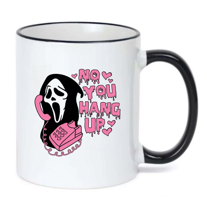 Horror Characters Ghost Face Graphic No You Hang Up Black Color Changing Mug