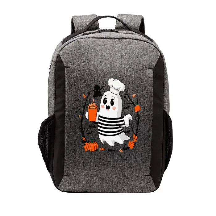 Halloween Cute Ghost Hat Drinking Coffee Ghost Ice Coffee Vector Backpack