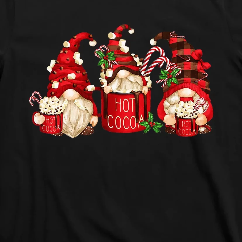 Hot Cocoa Gnomes Drink Hot Chocolate Watch Christmas Movies T-Shirt