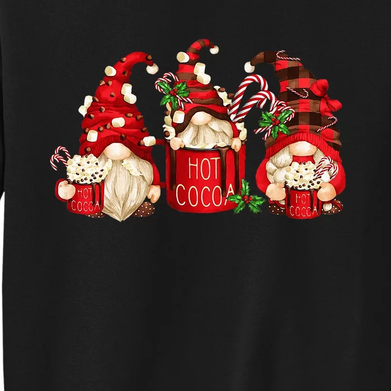 Hot Cocoa Gnomes Drink Hot Chocolate Watch Christmas Movies Tall Sweatshirt