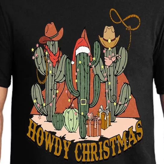 Howdy Christmas Howdy Holidays Funny Cactus Christmas Tree Pajama Set