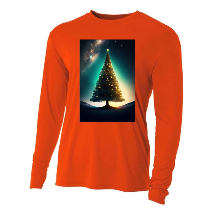 Happy Christmas Cooling Performance Long Sleeve Crew