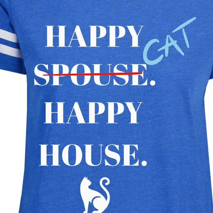 Happy Cat Happy House Enza Ladies Jersey Football T-Shirt