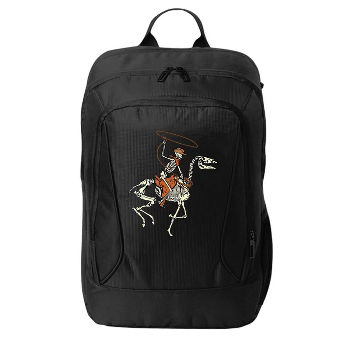 Halloween Cowboy Horse Skeleton Costume City Backpack