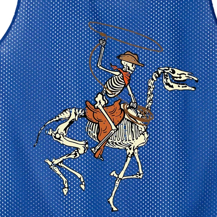 Halloween Cowboy Horse Skeleton Costume Mesh Reversible Basketball Jersey Tank