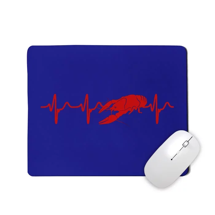 Heartbeat Crawfish Heart Frequency Boil Crew Lobster Season Meaningful Gift Mousepad