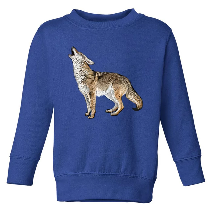 Howling Coyote Toddler Sweatshirt