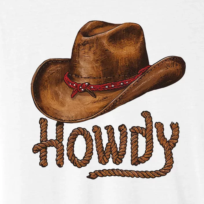 Howdy Cow Hat Howdy Rodeo Western Country Southern ChromaSoft Performance T-Shirt